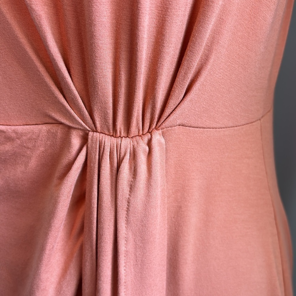Boden Gathered Jersey Midi Dress Persimmon NWT - Picture 9 of 16